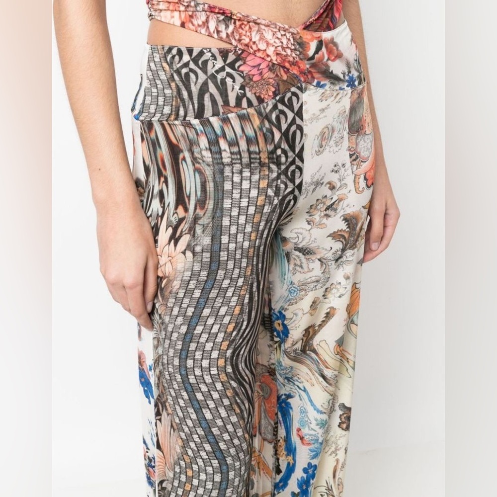 Marine Serre Multicolor Patterned Pants - image 4